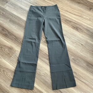 Allen Chevalier Gray Straight Leg Slacks Women measured Size 29